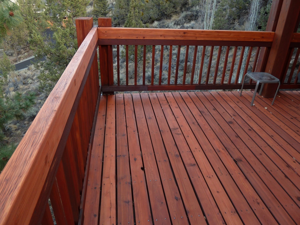 Bend Redwood Stain Deck Bend Redwood Stain Deck